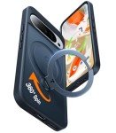 TORRAS 360° Spin Magnetic Stand for Google Pixel 9 Pro XL Case, 12FT Military Grade Protection, Compatible with Magsafe, Shockproof Slim Pixel 9 Pro XL Phone Case with Kickstand & Ring Holder, Black