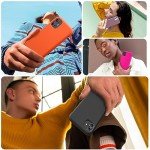 Miracase Designed for iPhone 11 Phone Case, with Screen Protector, Liquid Silicone Gel Rubber Full Body Drop Protection Shockproof Cover Phone Case for iPhone 11 6.1 inch (Black)