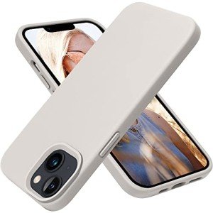 OTOFLY Designed for iPhone 13 Case, Silicone Shockproof Slim Thin Phone Case for iPhone 13 6.1 inch Stone