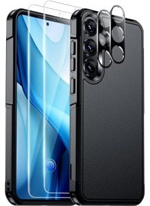 Red2Fire for Samsung Galaxy S25 Case, [Military Grade Drop Protection] Heavy Duty Full Body Shockproof Protection Non-Slip Phone Case for S25 Case 6.2 inch,Black