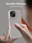 OTOFLY Designed for iPhone 13 Case, Silicone Shockproof Slim Thin Phone Case for iPhone 13 6.1 inch Stone