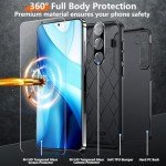 Red2Fire for Samsung Galaxy S25 Case, [Military Grade Drop Protection] Heavy Duty Full Body Shockproof Protection Non-Slip Phone Case for S25 Case 6.2 inch,Black