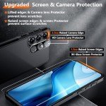 Red2Fire for Samsung Galaxy S25 Case, [Military Grade Drop Protection] Heavy Duty Full Body Shockproof Protection Non-Slip Phone Case for S25 Case 6.2 inch,Black