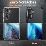 Red2Fire for Samsung Galaxy S25 Case, [Military Grade Drop Protection] Heavy Duty Full Body Shockproof Protection Non-Slip Phone Case for S25 Case 6.2 inch,Black