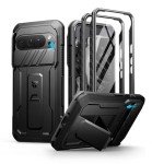 Dexnor for Google Pixel 9 Pro XL Case with Slide Camera Cover & Built-in Screen Protector & Heavy-Duty Kickstand,Full-Body Protective Cover Rugged Bumper Cases for Pixel 9 Pro XL,Black(2024)