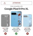 Dexnor for Google Pixel 9 Pro XL Case with Slide Camera Cover & Built-in Screen Protector & Heavy-Duty Kickstand,Full-Body Protective Cover Rugged Bumper Cases for Pixel 9 Pro XL,Black(2024)