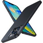 TORRAS Slim Fit for iPhone 13 Pro Case 6.1 Inch, Never Yellowing, Ultra Thin Phone Case Super Lightweight Matte Hard PC Protective, Space Black