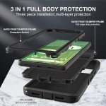 YKHJKLEC for Google Pixel 7 Case, Military Grade 3 in 1 Heavy Duty Shockproof/Drop Proof/Dust Proof Case with 2Pcs Tempered Glass Screen Protector (Black/Black)