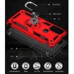 for Moto G Play 2023 Case: Moto G Pure Case, Moto G Power 2022 Case with HD Screen Protector, [Military Grade 16ft. Drop Tested] Ring Shockproof Protective Phone Case for Motorola G Pure, Red