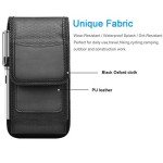 Tiflook Phone Holster for Motorola Moto G Power 2022 G Stylus 5G G Pure G Play G Fast G7 Power G7 Play G7 Plus G6 E 2020 E6 Z4 Z3 Nylon Cell Phone Pouch Belt Holder Carrying Case with Clip Loop, Black
