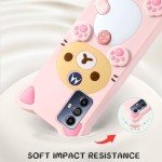 STSNano Kawaii for Motorola Moto G Pure/Moto G Play(2023)/G Power(2022) 6.5" 3D Cute Cartoon Bear Phone Cases Fashion Cool Fun Funny Bear Soft TPU Silicone Covers for Women Girls Kids,Pk