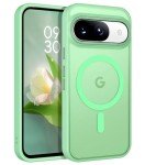 BENTOBEN for Google Pixel 9 Case [Compatible with Magsafe] Translucent Matte Magnetic Pixel 9 Case Slim Fit Shockproof Women Men Girls Boys Protective Phone Cases for Google Pixel 9 6.3", Matcha Green