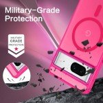 BENTOBEN for Google Pixel 7 Case [Compatible with Magsafe] Translucent Matte Magnetic Pixel 7 Case Magsafe Slim Thin Shockproof Women Men Protective Phone Cases Cover for Google Pixel 7 6.4", Hot Pink