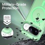 BENTOBEN for Google Pixel 9 Case [Compatible with Magsafe] Translucent Matte Magnetic Pixel 9 Case Slim Fit Shockproof Women Men Girls Boys Protective Phone Cases for Google Pixel 9 6.3", Matcha Green