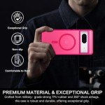 BENTOBEN for Google Pixel 7 Case [Compatible with Magsafe] Translucent Matte Magnetic Pixel 7 Case Magsafe Slim Thin Shockproof Women Men Protective Phone Cases Cover for Google Pixel 7 6.4", Hot Pink