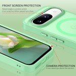BENTOBEN for Google Pixel 9 Case [Compatible with Magsafe] Translucent Matte Magnetic Pixel 9 Case Slim Fit Shockproof Women Men Girls Boys Protective Phone Cases for Google Pixel 9 6.3", Matcha Green