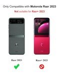 Cresee Case for Motorola Razr 2023, Thin Hard Matte Phone Case for Moto Razr 2023 - Violet Purple