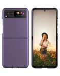 Cresee Case for Motorola Razr 2023, Thin Hard Matte Phone Case for Moto Razr 2023 - Violet Purple