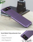 Cresee Case for Motorola Razr 2023, Thin Hard Matte Phone Case for Moto Razr 2023 - Violet Purple