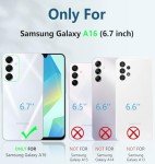 FNTCASE for Samsung Galaxy A16-5G Case: Military Grade Drop Proof Protection Mobile Cover with Kickstand | Matte Textured Rugged Shockproof TPU | Protective Sturdy Phone Case(Black)