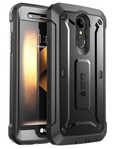 SUPCASE [Unicorn Beetle PRO Series Full-Body Rugged Holster Case for LG K20 Plus, with Built-in Screen Protector for LG K20 V/LG K20 Plus/LG Harmony/LG LV5/LG K10 2017 (Not Fit LG K10 2016) (Black)