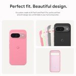 Google Pixel 9 + 9 Pro Case - Android Phone Case - Durable Protection - Stain-Resistant Silicone - Slim Design - Porcelain