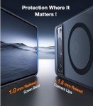 TORRAS Magnetic & Stand for Google Pixel 8 Pro Case, Fit for MagSafe, 12FT Mil-Grade Drop Protection, Slim Fit for Google Pixel 8 Pro Phone Case with Built-in Flush Kickstand, Translucent Matte Black