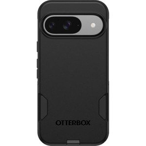 OtterBox Google Pixel 9 & 9 Pro Commuter Series Case - Black, Ultra-Sleek, Wireless Charging Compatible, Raised Edges Protect Camera & Screen