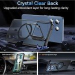 OWKEY Case for Moto G 2025, Magnetic Phone Case [with Camera Stand Guard] Anti-Fingerprint Translucent Matte Shockproof Protective Case for Motorola Moto G 5G 2025 (Black)