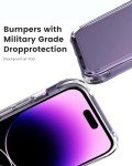 Mkeke for iPhone 14 Pro Case Clear, [Military Grade Protection] [Not Yellowing] Shockproof Phone Case for Apple iPhone 14 Pro 2022