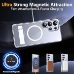 SPIDERCASE Magnetic for Samsung Galaxy S25 Ultra Case, [3 Stand Ways][ Military Grade Drop Protection] with Invisible Stand Shockproof Slim Case for S25 Ultra 5G,Clear