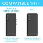 TUDIA DualShield Designed for LG Velvet 5G/5G UW (Compatible with Verizon, T-Mobile, AT&T Versions), [Merge] Shockproof Tough Dual Layer Hard PC Soft TPU Slim Protective Case - Matte Black