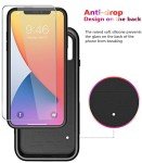 Diverbox for iPhone 11 Case [Shockproof] [Dropproof] [Tempered Glass Screen Protector],Heavy Duty Protection Phone Case Cover for Apple iPhone 11 (Black-3in1)