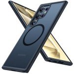 TORRAS Magnetic Shockproof for Samsung Galaxy S24 Ultra Case, [18N Mighty Magnetic] [12FT Military Grade Drop Tested] [Compatible with MagSafe] Protective Slim Case for Samsung S24 Ultra Case, Black