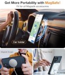 TORRAS Magnetic Shockproof for Samsung Galaxy S24 Ultra Case, [18N Mighty Magnetic] [12FT Military Grade Drop Tested] [Compatible with MagSafe] Protective Slim Case for Samsung S24 Ultra Case, Black