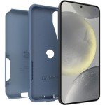 OtterBox Samsung Galaxy S24+ Commuter Series Case - Crisp Denim (Blue), Slim & Tough, Pocket-Friendly, with Port Protection