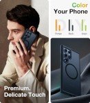 TORRAS Magnetic Shockproof for Samsung Galaxy S24 Ultra Case, [18N Mighty Magnetic] [12FT Military Grade Drop Tested] [Compatible with MagSafe] Protective Slim Case for Samsung S24 Ultra Case, Black