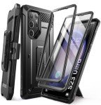 SUPCASE for Samsung Galaxy S23 Ultra Case with Stand, [Unicorn Beetle Pro] [2 Front Frames] [Built-in Screen Protector & Belt-Clip] Military-Grade Protection Phone Case for Galaxy S23 Ultra, Black