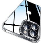 CASEKOO for iPhone 14 Pro Case Crystal Clear, [Never Yellow Technology] [10FT Mil-Grade Protection] Transparent Slim Cover Women Men Slim 14 Pro Phone Case 6.1 in, Clear