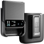 for Motorola Razr (2023) Case with Belt Clip Holster, Kickstand Slim Cover Phone Case for Motorola Razr - Black