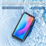 for Motorola Moto G 5G 2024 Case with Built-in Screen Protector, Waterproof Case Rugged Full Body Underwater Dustproof Shockproof Drop Proof Protective Cover Case, Black