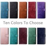 SUANPOT for Motorola Moto G 5G 2024/G Play 2024 Wallet case with RFID Blocking Credit Card Holder,Flip Book PU Leather Protective Cover Women Men for Moto G 5G 2024/G Play 2024 Phone case Light Brown