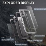 for Motorola Moto G 5G 2024 Case with Built-in Screen Protector, Waterproof Case Rugged Full Body Underwater Dustproof Shockproof Drop Proof Protective Cover Case, Black