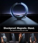 TORRAS Magnetic Designed for Samsung Galaxy S23 Ultra Case [Compatible with Magsafe] Stand, [Military Grade Drop Tested] Shockproof Translucent Slim Protective Ostand, Black