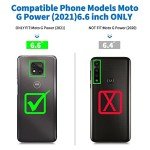 Anloes Case for Moto G Power 2021, Motorola G Power 2021 Phone case Heavy Duty Shockproof Dustproof Protection, 3 in 1 Rugged Defender Protective Bumper Cover for Moto G Power 2021 Black