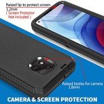 Anloes Case for Moto G Power 2021, Motorola G Power 2021 Phone case Heavy Duty Shockproof Dustproof Protection, 3 in 1 Rugged Defender Protective Bumper Cover for Moto G Power 2021 Black