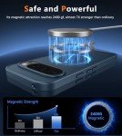 FNTCASE for Google Pixel 9-Pro-XL Case: Magnetic Translucent Matte Shockproof Slim Cell Phone Cover - Military Grade Drop Proof Hard Back Anti-Fingerprint Protective Case (6.8 inch/Blue)