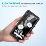 Lanhiem for Pixel 8a Case, IP68 Waterproof Dustproof, Built-in Screen Protector, Rugged Full Body Shockproof Phone Case for Google Pixel 8a, Obsidian Black