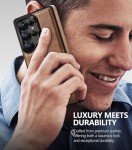 WTCASE Strong Magnetic for Samsung Galaxy S25 Ultra Case Leather,[Compatible with MagSafe], Slim Adjustable Kickstand Phone Case for Samsung S25 Ultra (Brown)