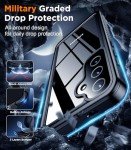 Temdan Designed for Samsung Galaxy S25 Plus Case Waterproof, Built-in Lens & Screen Protector Military Shockproof Dropproof IP68 Underwater Full Body Phone Case for Galaxy S25 Plus 6.7"-Black (2025)